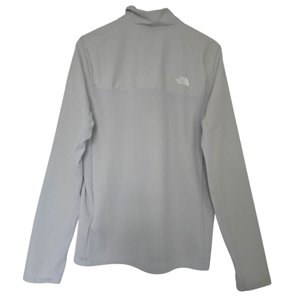 The North Face Mens 1/4Zip Pullover Jacket Anorak Light Gray Size M - Picture 3 of 9